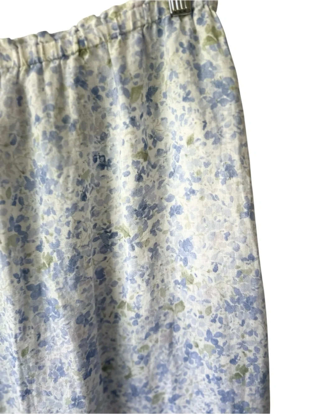 Liz Clairborne LizSport Linen Vintage MIDI Floral Skirt